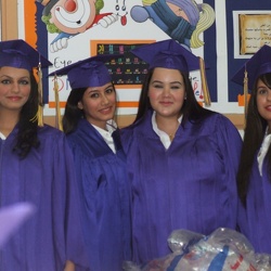 Caps and Gowns Distribution Senior Girls