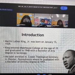 Martin Luther King Day, Grade 10